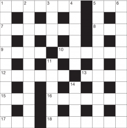 Cryptic Crossword grid